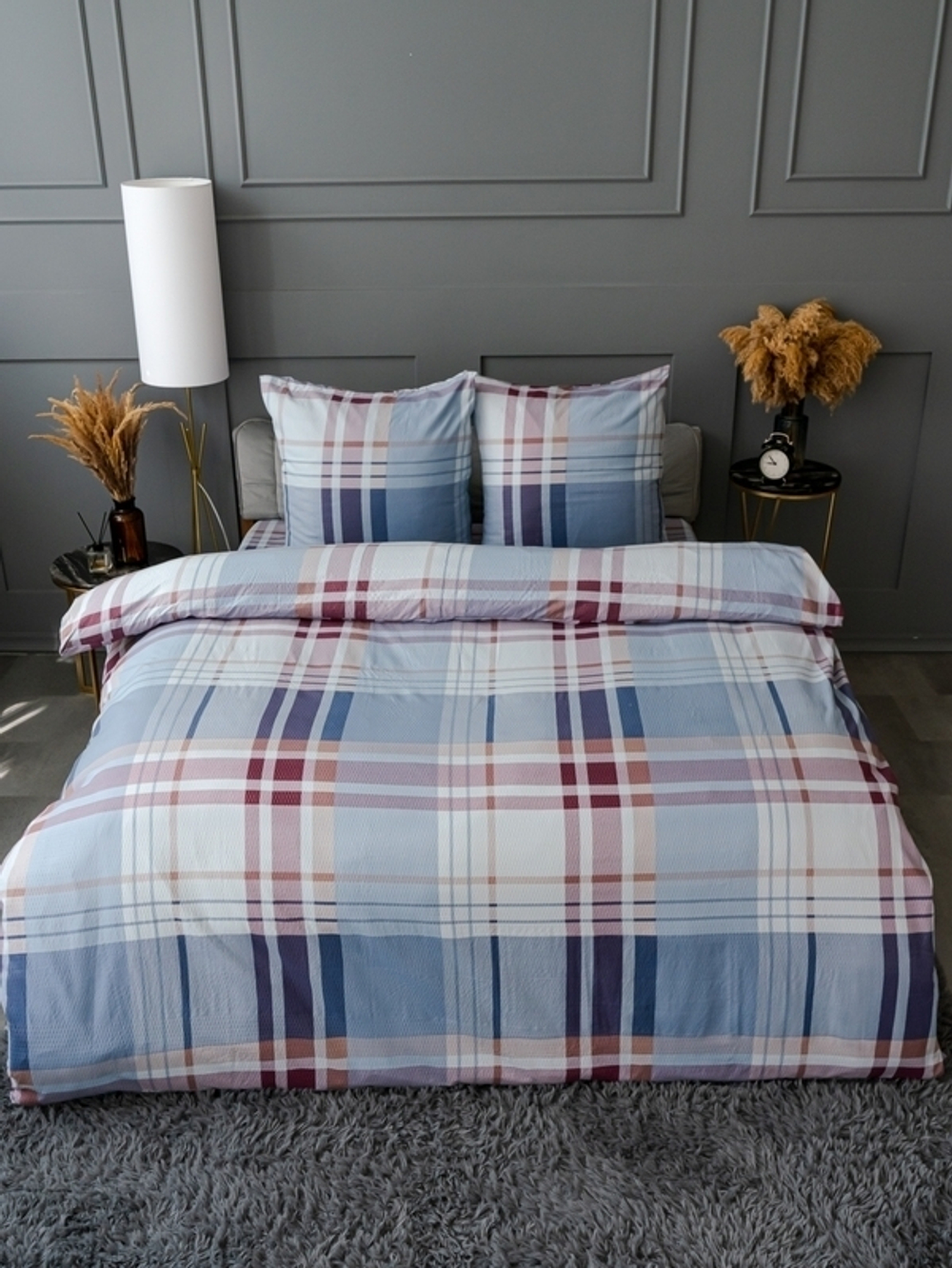 Постельное белье Евро креп Павлина Жанет G-18