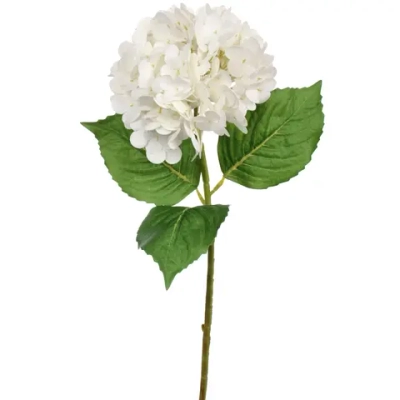 Цветок искусственный «Natur» 46см Гортензия белая