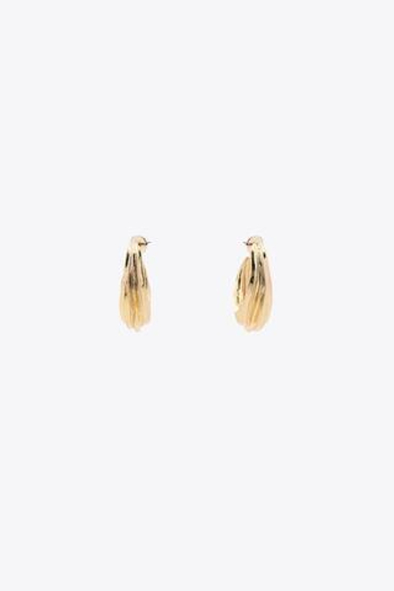 ZARA СЕРЬГИ-КОЛЬЦА СРЕДНЕГО РАЗМЕРА С ТЕКСТУРОЙ, ЗОЛОТИСТЫЙ