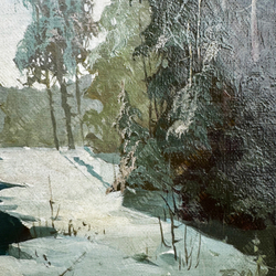 Быков В. А. Зимнее утро. Холст, масло. Россия, 2013 г.