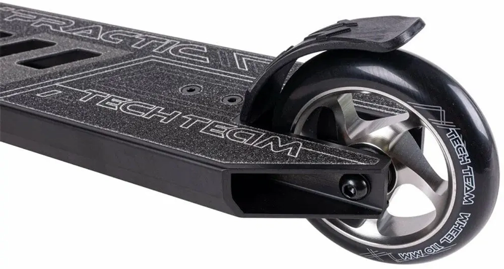 Самокат трюковой Practic black-grey 1/4 черный/серый