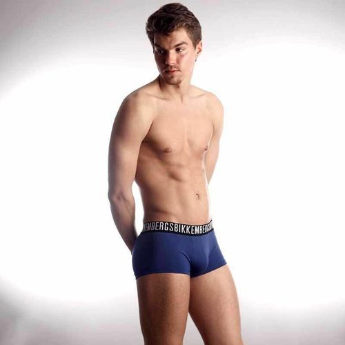 Мужские трусы боксеры синие Bikkembergs Blue Boxer