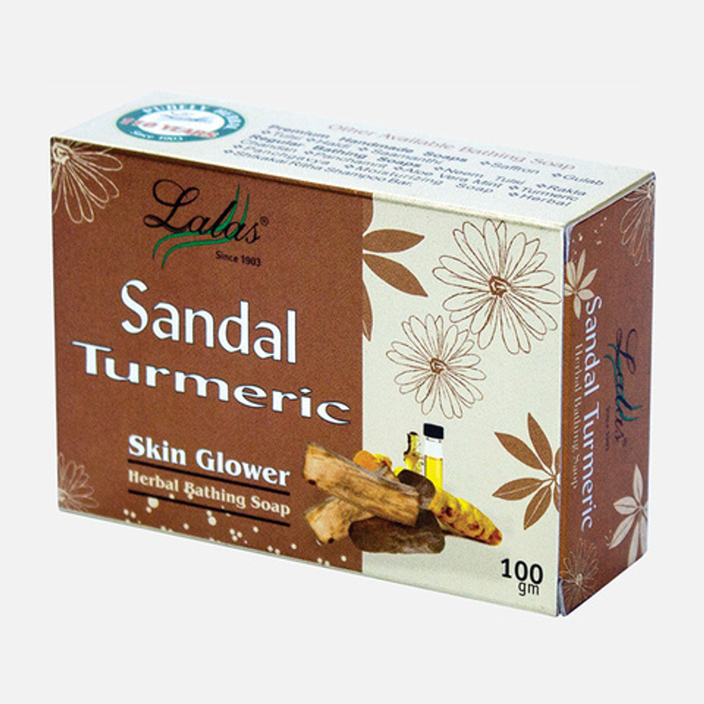Мыло Lalas Sandal Turmeric, Сандал и куркума, 100 гр.