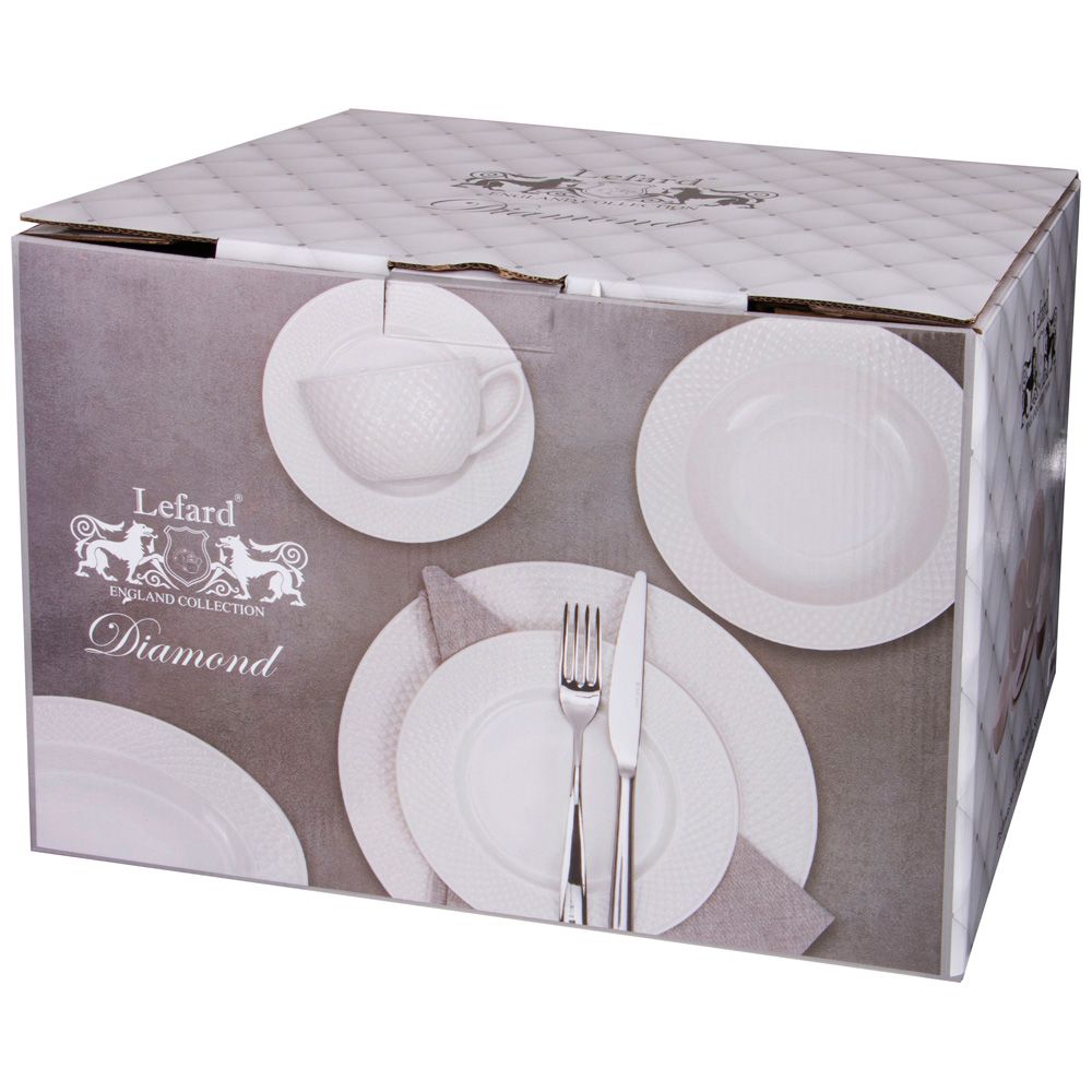СЕРВИЗ СТОЛОВЫЙ LEFARD "ДИАМАНД" НА 6 ПЕР. 23 ПР. (КОР=2НАБ.)