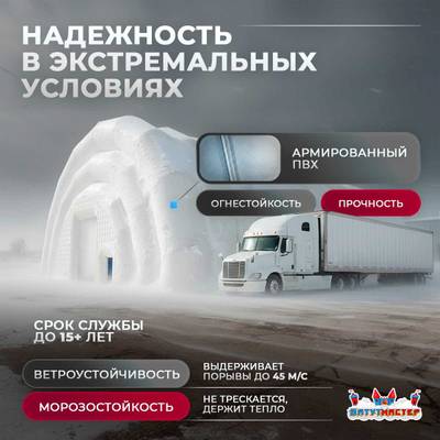 Временный торговый ангар «Торговый Хаб», 30×15×7 м