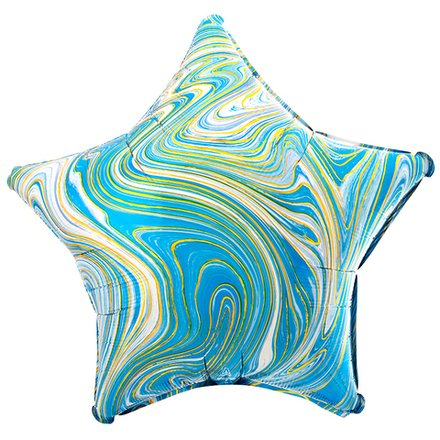 Звезда голубой мрамор An