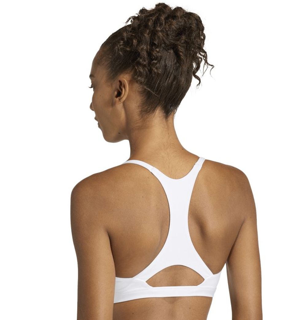 Теннисный бюстгальтер Adidas Optime Essentials Light Support Sports - white