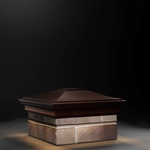 Колпак для забора MONBLAN с LED подсветкой на 1,5 кирпича