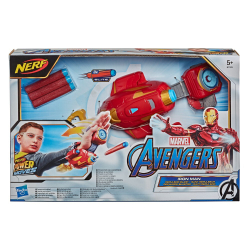 Hasbro Nerf Avengers - Рукавица Железного Человека с пусковой установкой Power Moves + 3 дротика / артикул   E7376  / GTIN 5010993665471