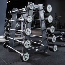 Набор прямых полиуретановых штанг LEVEL (шаг 5 кг, 5 шт) PROFI-FIT 35-55 кг