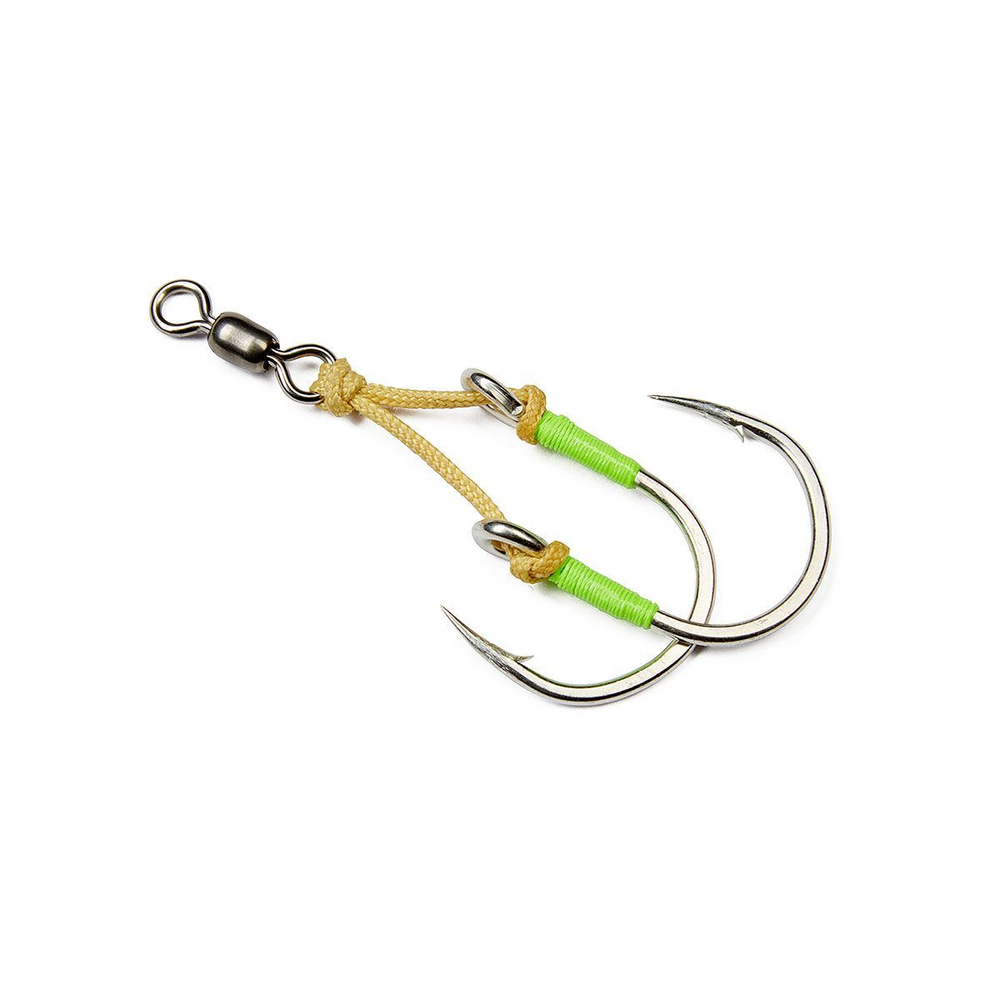 Крючок двойной HIGASHI Twin Assist Hook HB-007 #7/0 (set-2pcs)