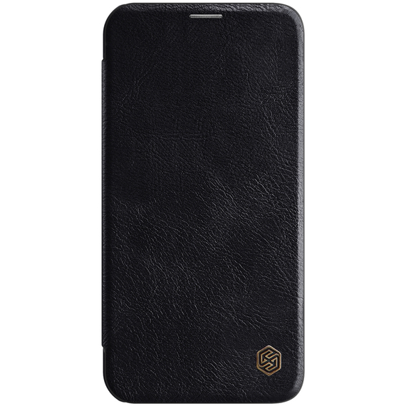 Кожаный чехол книжка от Nillkin для смартфона iPhone 12 Pro Max, серия Qin Leather