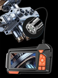 Эндоскопическая камера с экраном 4,3 дюйма, HD, 5,5 мм, 2 метра, видеоскопы