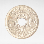 France, 5 Centimes 1939 - With Dots Around Date, XF