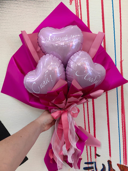 Букет из 3-х сердечек