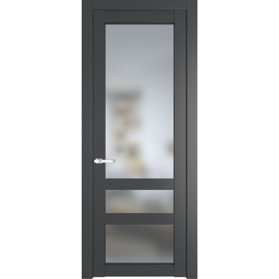 Межкомнатная дверь эмаль Profil Doors 2.5.2PD графит остеклённая