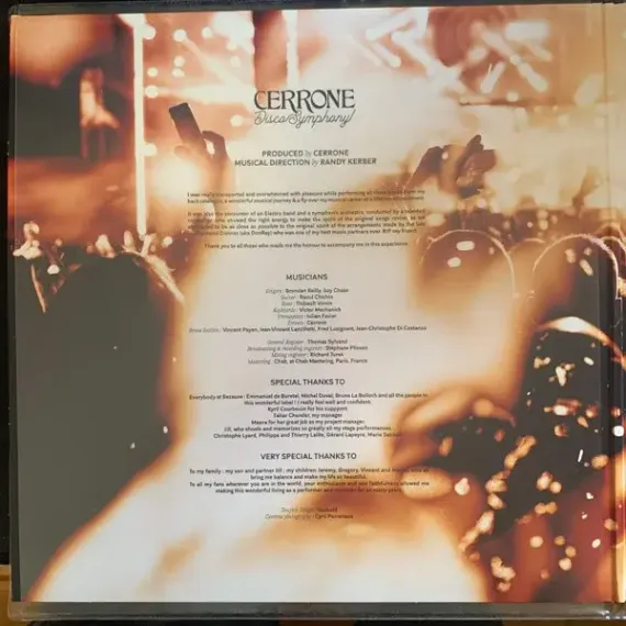 Cerrone - Disco Symphony - Amber Crystal Clear 2LP