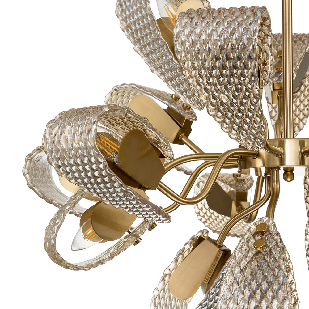 Люстра на штанге Indigo FLESS 11033/18R Amber V000345