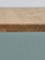 Скамья в прихожую Неаполь из сосны, 93х50х39 см, серый антик