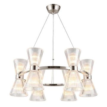 Люстра подвесная 12*E14 APL.801.13.12 хром Elinor Aployt