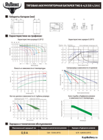 Аккумулятор RuTrike TNG 6-4,5 (AGM+GEL)