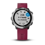Часы для бега Garmin Forerunner 645 Music, с вишневым ремешком, 010-01863-31