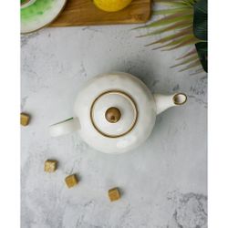 Чайник 600 мл h9 см зеленый фарфор "The   Eco" P.L. Proff Cuisine [1]