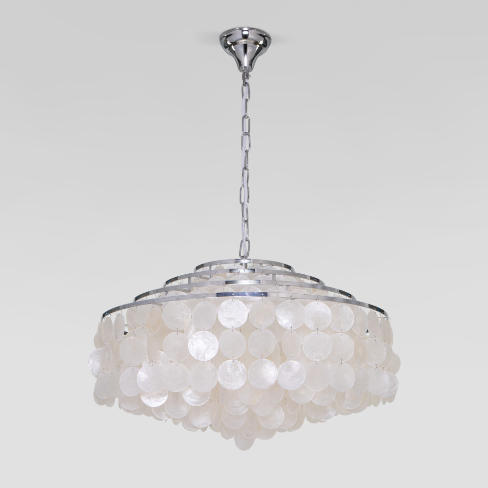 Подвесная люстра Eurosvet 3535/6 хром/перламутр