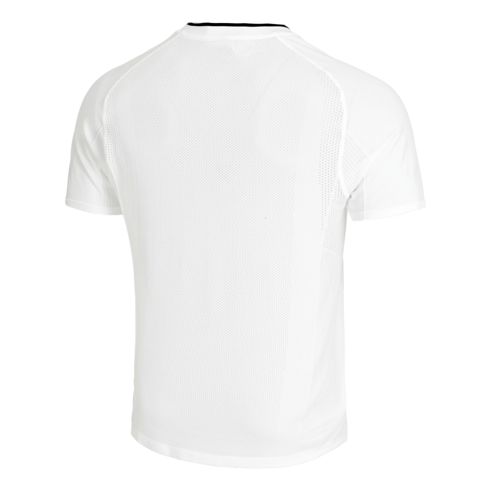 Мужское теннисное поло Wilson Series Seamless Henley Half-Zip 2.0 Polo Men - White, Black