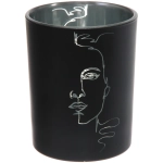 Подсвечник «Нежный силуэт» 10*12,5 см, Черный