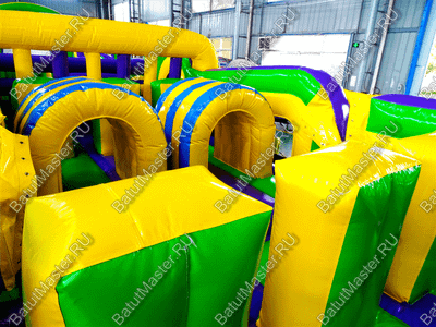 Надувной батут "Длинная полоса препятствий" 29*4*5 м