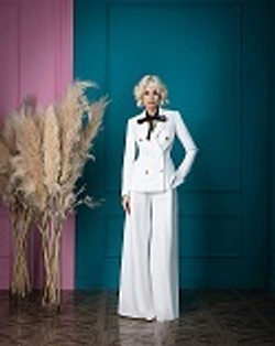 05-03-24 FW Брючный костюм, белый