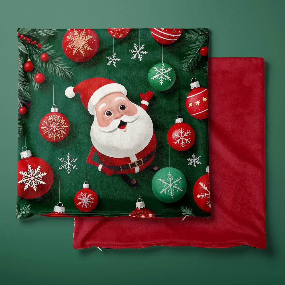 Подушка декоративная Новогодняя Дед Мороз 0904.01.313