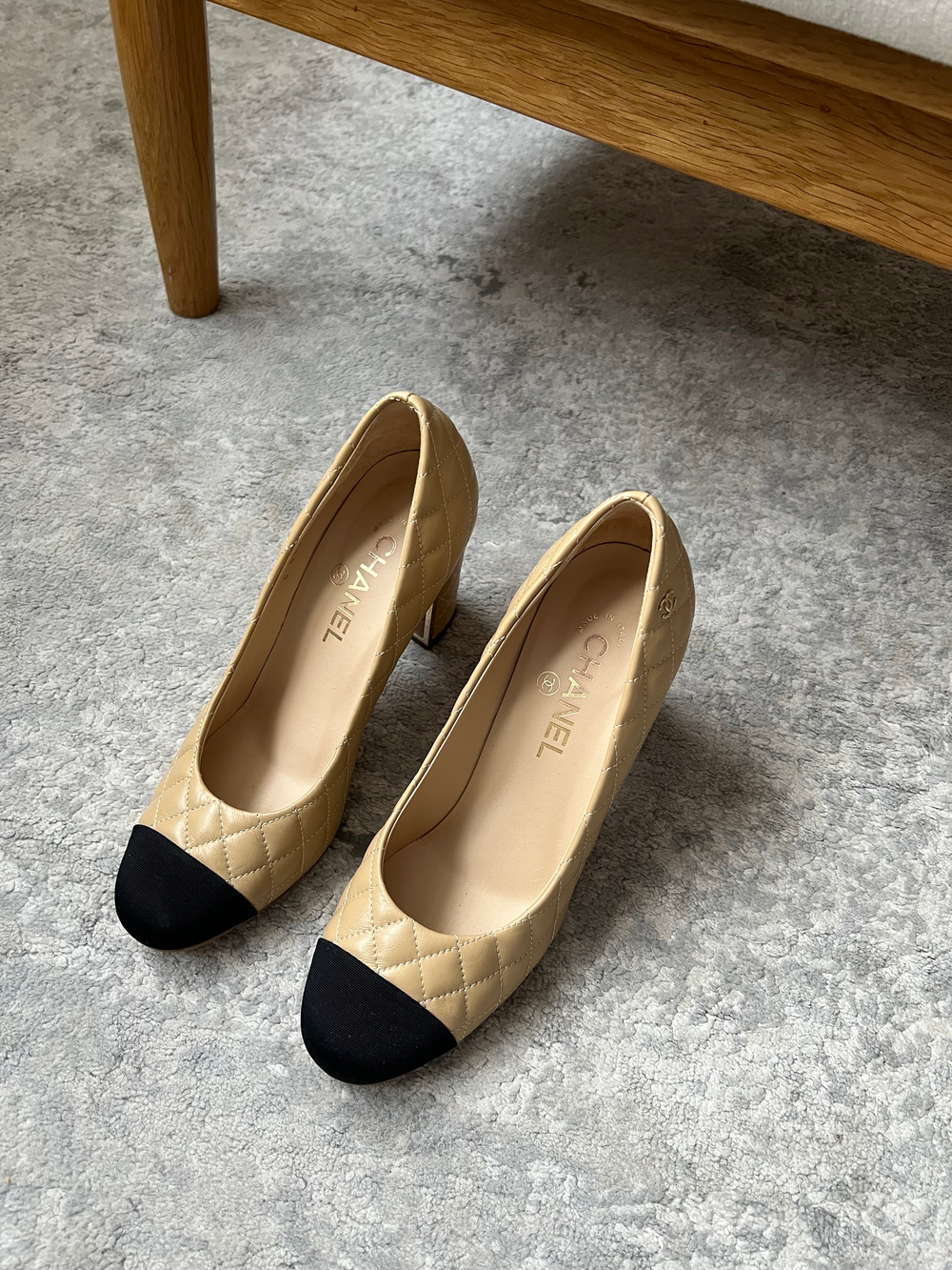 Кожаные туфли Chanel, 37,5