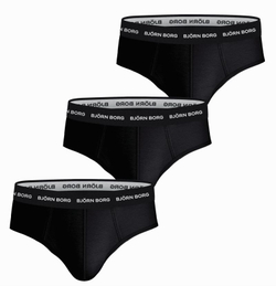 Мужские спортивные боксеры Björn Borg Essential Brief 3P - черный