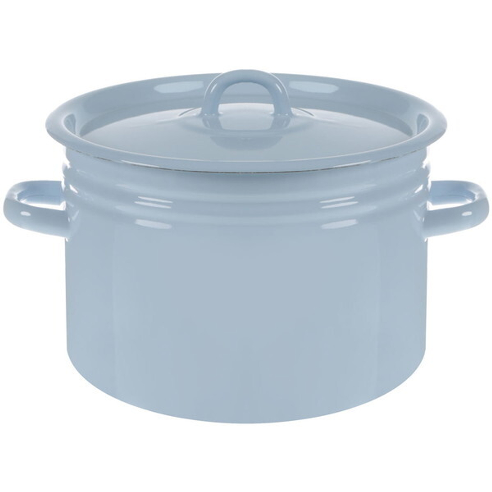 Кастрюля эмалированная 7,5л голубая 20-1620Н