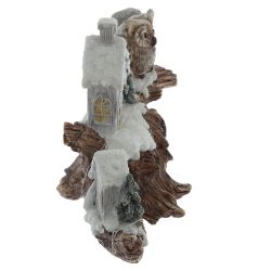 GAEM Фигурка декоративная "Зимняя композиция" с подсветкой (LR44x2,прилаг), L2, L20,5 W9 H14 см, 2в.