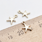 Подвеска Звезда, цвет золото, размер 11*8 мм, цена за 1 шт