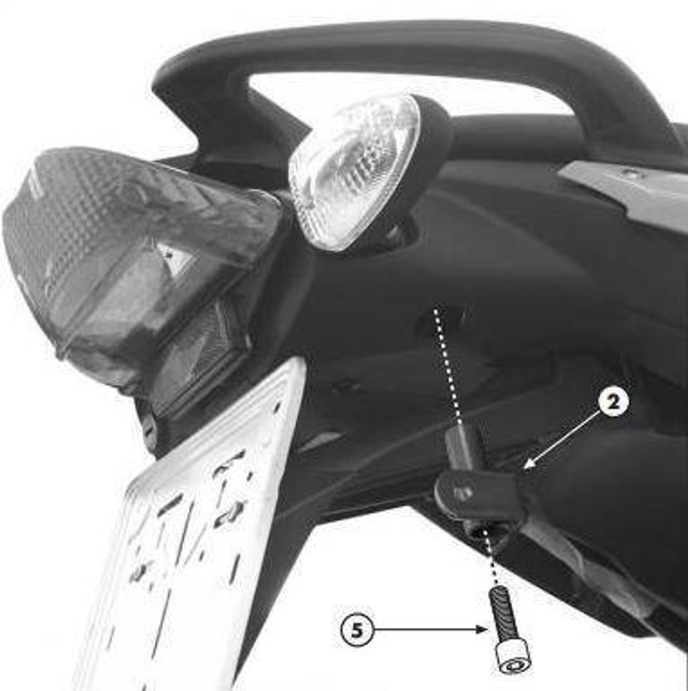 Крепёжные системы Kappa для кофров мотоцикла BMW F 800S (с 2006 г.)