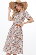 Платье Цветочный роман, браун DStrend (Акция)
