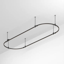 Основание ART-APRIORI-OVAL-ROD-400-3000x1000 (BK) (Arlight, IP20 Металл, 3 года) 048508