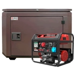 Генератор бензиновый SUNREKA G10000TFEAX с кожухом Geon 1200 RAL 8019
