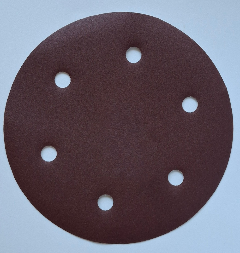 Шлифовальные диски на липучке 225 мм, AR-Tex, 6 отв, P150
