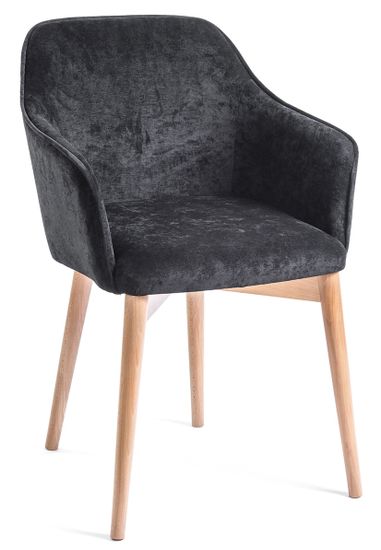 Кресло Канна 110 (бук/тон 2/ткань velvet lux 17)