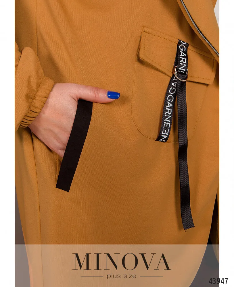 Костюм 17-252-черный-горчица Minova