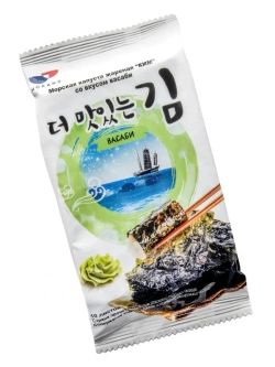 Жареная морская капуста Ким со вкусом Васаби 5 г * 12 шт
