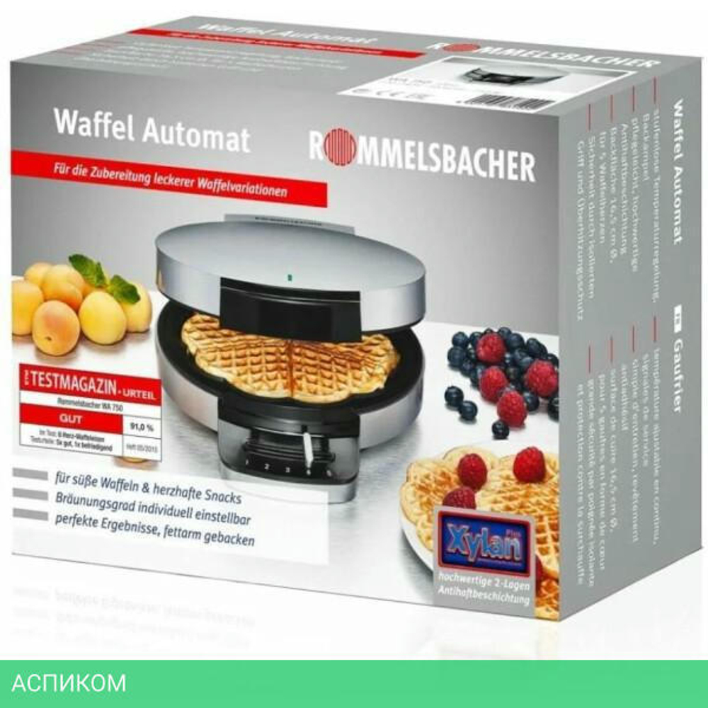 Вафельница Rommelsbacher WA 750