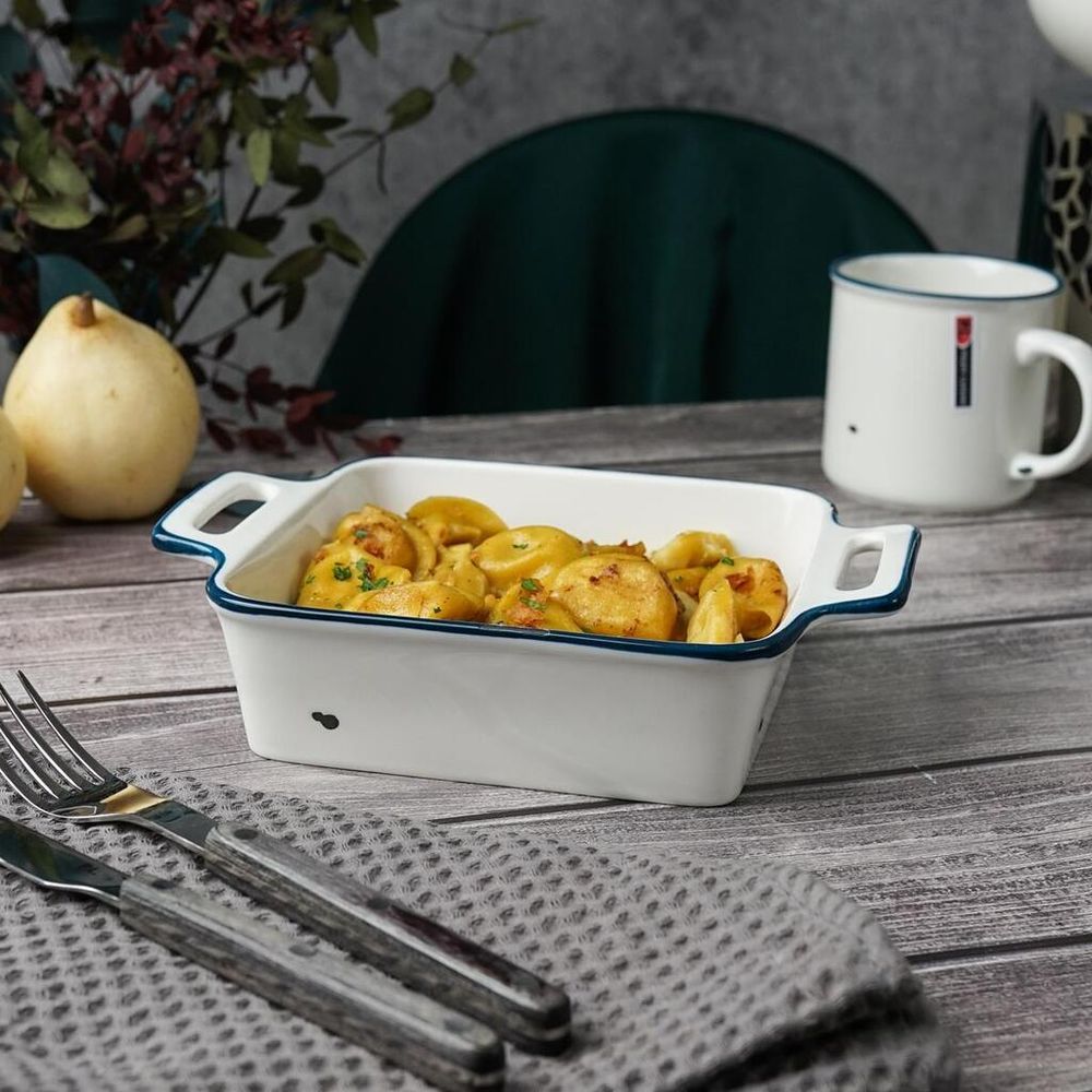 Блюдо прямоугольное 22*16,9 см h5,2 см 900 мл с ручками   P.L. Proff Cuisine [2]