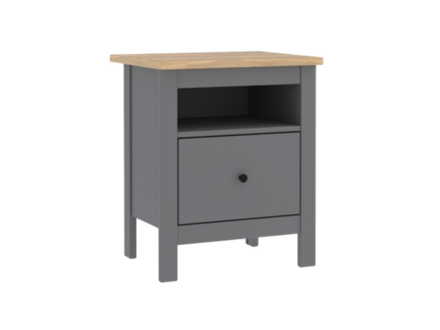 Тумба САГА, 51,2*41,4*62,2 см, серый/ясень