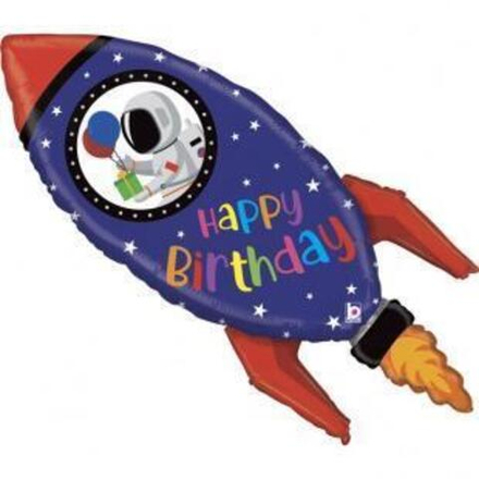Шар "Ракета Happy Birthday"